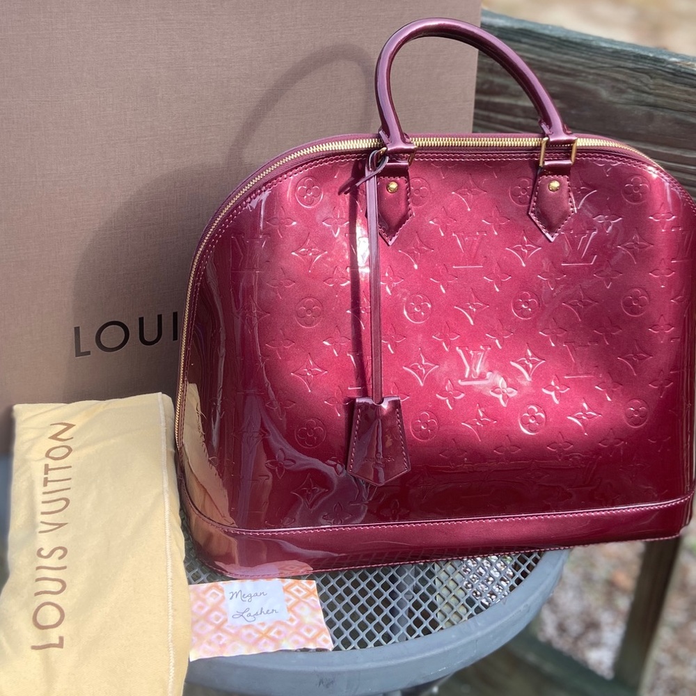 LV GM Alma Vernis Satchel